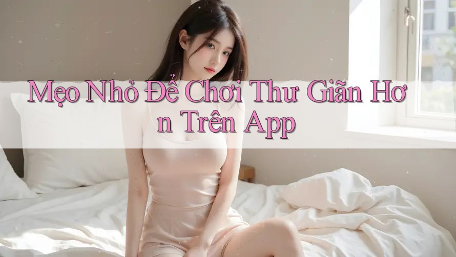Mẹo Nhỏ Để Chơi Thư Giãn Hơn Trên App Mẹo Nhỏ Để Chơi Thư Giãn Hơn Trên App