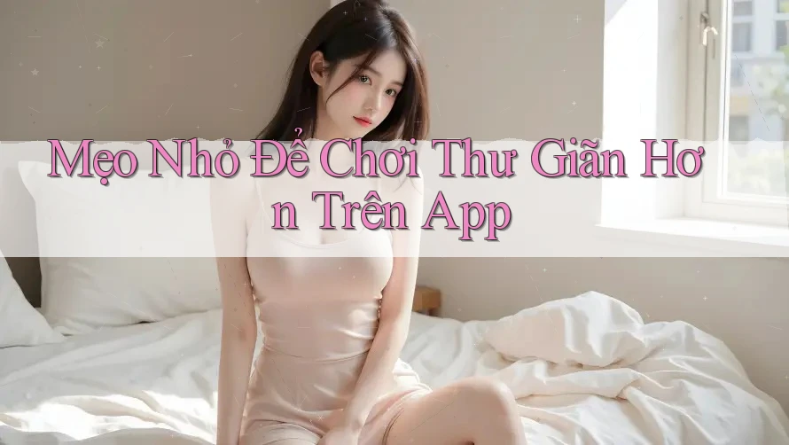 Mẹo Nhỏ Để Chơi Thư Giãn Hơn Trên App