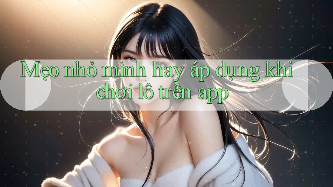 Mẹo nhỏ mình hay áp dụng khi chơi lô trên app