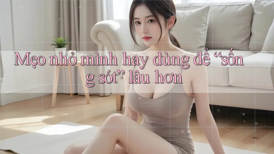 Mẹo nhỏ mình hay dùng để “sống sót” lâu hơn