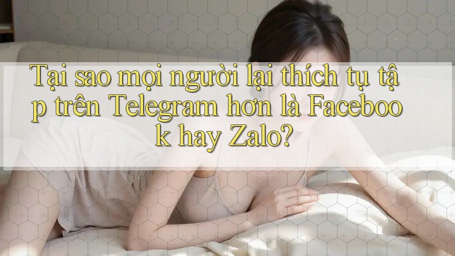 Tại sao mọi người lại thích tụ tập trên Telegram hơn là Facebook hay Zalo?