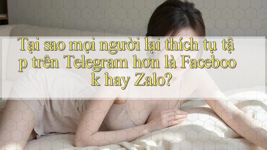 Tại sao mọi người lại thích tụ tập trên Telegram hơn là Facebook hay Zalo?